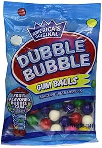 Amazon.com : Dubble Bubble Gumballs (5.5 oz bag) : Chewing Gum