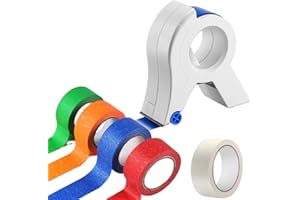 LICAEVEY Masking Paint Tape Applicator, Portable Masking Paint Tape Dispenser Cutter Tightly Seals Tape onto Various Surfaces for Painting Trim Door Frames