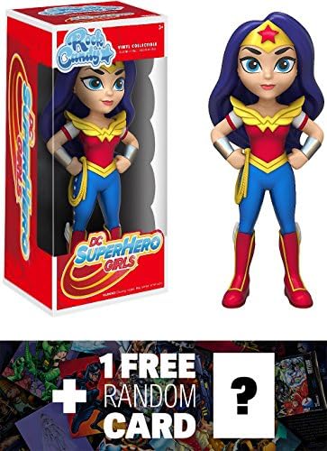 Wonder Woman: Funko Rock Candy x DC Universe Vinyl Figure + 1 Free Official DC Trading Card Bundle (119467)