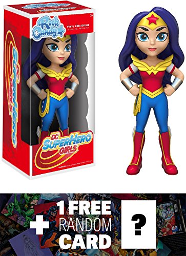 Wonder Woman: Funko Rock Candy x DC Universe Vinyl Figure + 1 Free Official DC Trading Card Bundle (119467)
