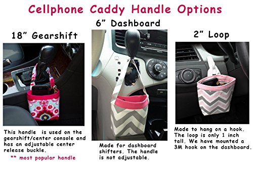 Car Cellphone Caddy, Red Polka Dots, Customizable, Sunglasses Car Holder, Mobile Accessory, Cellphone Holder, Golf Cart Holder, Beach Chair Bag, Pool Chair Bag - Thumbnail 4