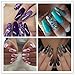 ECBASKET 500pcs Coffin Nails Long Ballerina Fake Nails 10 Sizes Full Coverage Acrylic False Nail Tips for Nail Salons or DIY Nail Art at Home (White)