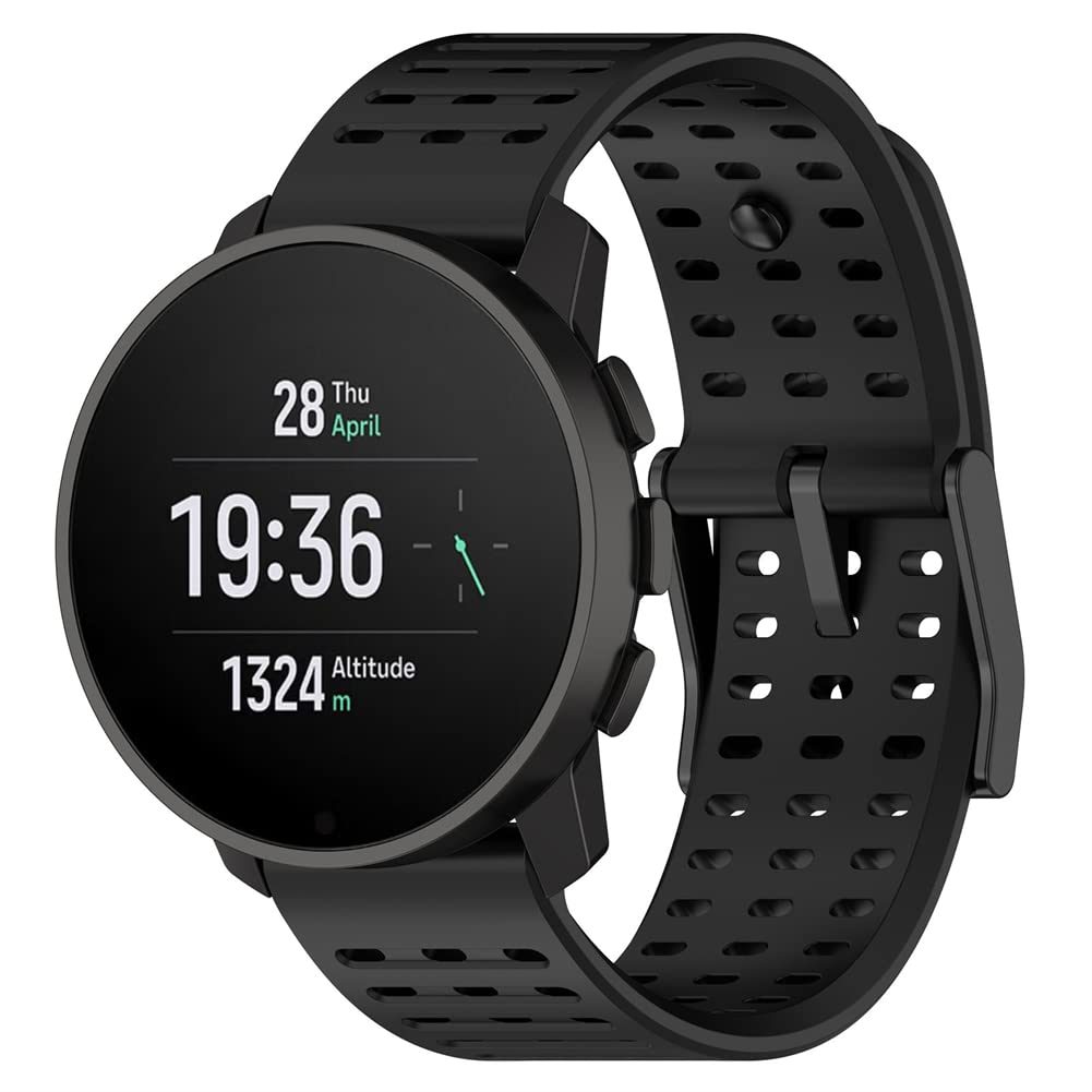 Tyogeephy Straps for Suunto 9 peak pro/Vertical/Urband 7/ATHLETIC 1, Replacement Bracelet in Anti-Lost Silicone Designed Fitness Tracker Accessories