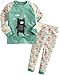 VAENAIT BABY Kids Boy Long Sleeve Cotton Sleepwear Pajamas 2pcs Set Bear Friend 12-18M/XS