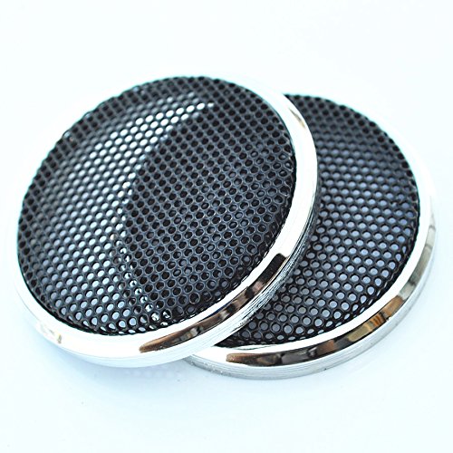 Hwydo 2pc Tweeter Net Decorative Circle with Protective Grille for 1" Inch Car Speaker