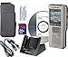 Olympus DS-2500 Digital Voice Recorder with Docking Station, Rechargeable Batteries, Case & Olympus Dictation Software