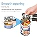 Adoric Can Opener, 3-in-1 Manual Can Opener, Stainless Steel Smooth Edge Can Opener with Ultra Sharp Cutting, Ergonomic Designed Comfort Grips Great for Seniors with Arthritis (Medium, Silver)