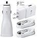 ISHOPRO SPECIAL COMBO PACK NEW 2x C TYPE USB 4FT EXTRA LONG +1x Wall Charger +1x 2A CAR ADAPTER FOR Google Pixel XL, Nexus 6p 5X , ZMAX PRO , LG G5 LG V20 HTC M10 OEM QUALITY 4in1 c