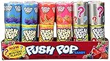 Push Pop Candy, Cotton Candy Bubble Gum Assorted Flavors - 24 ct.