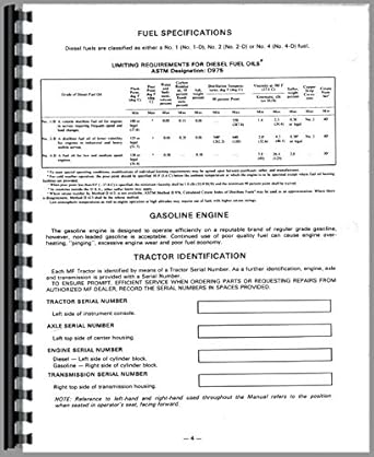 Mf 230 Tractor Operator Manual