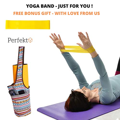 Perfekt-Yoga-Mat-Bag-Carrier-with-Large-Size-Pocket-and-Zipper-Pocket-Gym-Bag-Fit-Most-Size-Mats