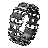 Multi Bracelet,LETIN Stainless Steel Wearable Tread Multifunctional 29 IN 1 Bracelet Screwdriver Tool for Sailing/Travel/Camping Hiking Outdoor Emergency Kit for Father Day Gifts