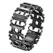 Multi Tool Bracelet,LETIN Stainless Steel Wearable Tread Multifunctional 29 IN 1 Bracelet Screwdriver Tool for Sailing/Travel/Camping Hiking Outdoor Emergency Kit Best Father Day's Gift (Black)