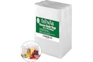 O2frepak 100 Gallon Size 11" x 16" 4mil Thick Vacuum Sealer Bags with BPA Free and Puncture Prevention,Vacuum Seal Freezer Bags,Great for Sous Vide Vaccume Sealer PreCut Bags