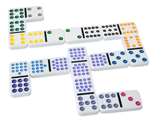 Ideal Whoa! Double 12 Color Dot Dominoes