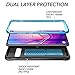 YOUMAKER Kickstand Case for Galaxy S10+ Plus, Heavy Duty Protection Full Body Shockproof Slim Fit Without Built-in Screen Protector Cover for Samsung Galaxy S10 Plus 6.4 inch - Blue