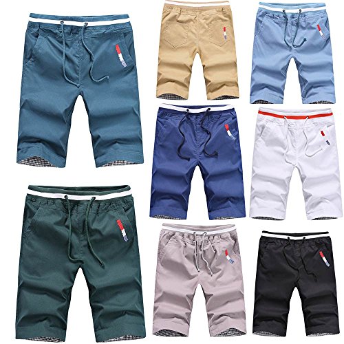Swim Trunks Men Long Big and Tall,MILIMIEYIK Blousess Shorts Beach Swimming Water Pants Black - Thumbnail 2
