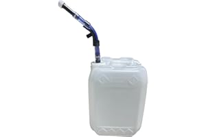 CHEMSTREAM 5.3 Gallon Stackable Utility Tighthead Jug w/Deluxe Spout | Carboy | Home Brewing Container | Hedpack | Water Storage Container | 1 Pack (Clear/Natural)