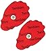 Tenstim Tens Unit Pads- 2x2-10 Pairs Electrode Pads with Snaps, Latex-Free Tens Pads, Self-Adhesive, Reusable Tens Unit Replacement Pads for Professional Medical Grade EMS Stimulator Machines (Red)