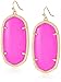 Kendra Scott Signature Danielle Earrings in Gold Plated and Magenta Color Magnasite