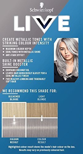 Schwarzkopf Live Urban Metallics U71 Metallic Silver Buy Online