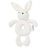 Burt's Bees Baby Unisex Infant Rattle Toy, Nursery Sensory Animal Plush Made with 100% Organic Cotton Shell and Polyester Fill, Sweet Bear, Bunny, or Dog Stuffed Animals for Babies
