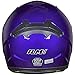 ILM Full Face Motorcycle Street Bike Helmet with Removable Winter Neck Scarf + 2 Visors DOT Model-JK313 (M, Blue)