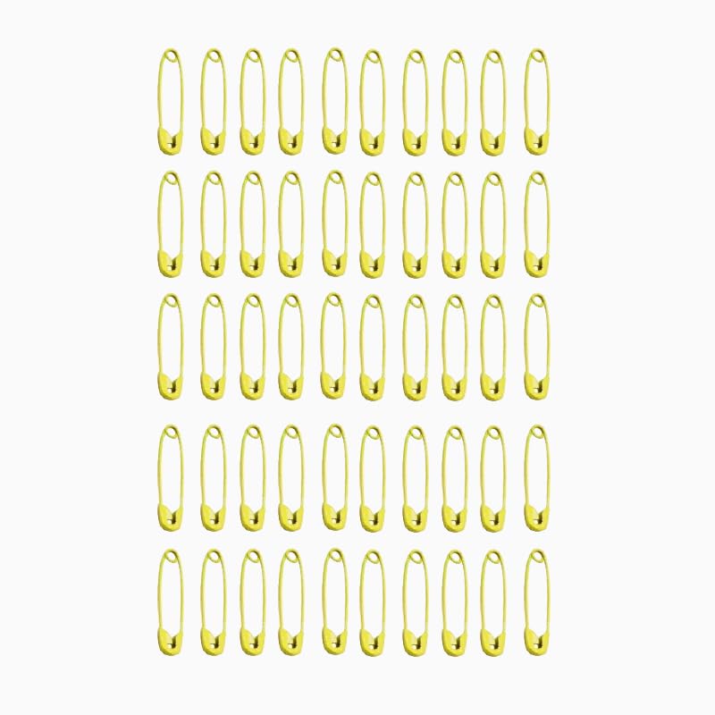 100Pcs Safety Pins,Safety Pins for Clothes,30MM Metal Safety Pins,DIY Crochet Pin for Clothes,Sewing,Handicrafts,DIY Yellow