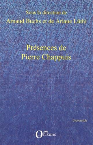 Présences de Pierre Chappuis