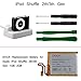 Replacement Battery for iPod Nano 7th Gen, DOCA 3.7V/0.8WHR Li-Polymer Rechargeable Battery with Opening Pry Tool Kits, Compatible with Model No.616-0539