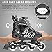 Woolitime Sports Adjustable Rollerblades for Boys and Kids with Featuring All Illuminating Wheels, Safe and Durable Inline Skates, Fashionable Roller Skates for Women, Youth and Adults