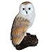 Michael Carr Designs 80050 Barn Owl on Log Outdoor Decor