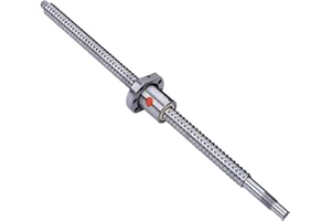 1610 Linear Motion CNC Ball Screw with Anti Backlash Nut, Coavoo SFU1610 1550mm / 61.02 inch 16mm Ballscrew with Standard End Machine for BK12 BF12