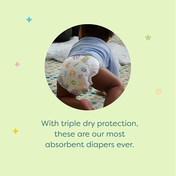 BABYGANICS DIAPERS, SIZE 2, 76 CT, ULTRA ABSORBENT DIAPERS