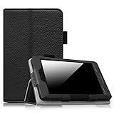 Fintie Folio Case for Fire HD 6 - Slim Fit Vegan Leather Standing Protective Cover with Auto Sleep/Wake Feature (Will Only Fit Amazon Kindle Fire HD 6, 6-Inch HD Display Tablet 2014 Release), black