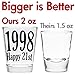 Shot Glass - Happy 21st Birthday Gift - Celebrate Turning Twenty One 21 (1998)
