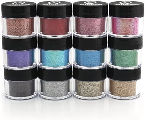 Fine Cosmetic Glitter Powder .008 Perfect for Nail Art, Polish, Gels, Art &amp; Crafts, Paints &amp; Acrylics - Cosmetic Grade for Body, Makeup, Face, Hair, Lips, soaps &amp; lotions Made in the USA