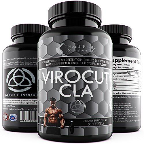 * VIROCUT EXTREME CLA * Best Cla Safflower Oil For Weight Loss And Belly Fat - Fast Acting Weight Loss Pills For Men & Women – Slams Any - cla 1250 – Cla 3000 - cla 1250 - cla tonalin - cla carnitine