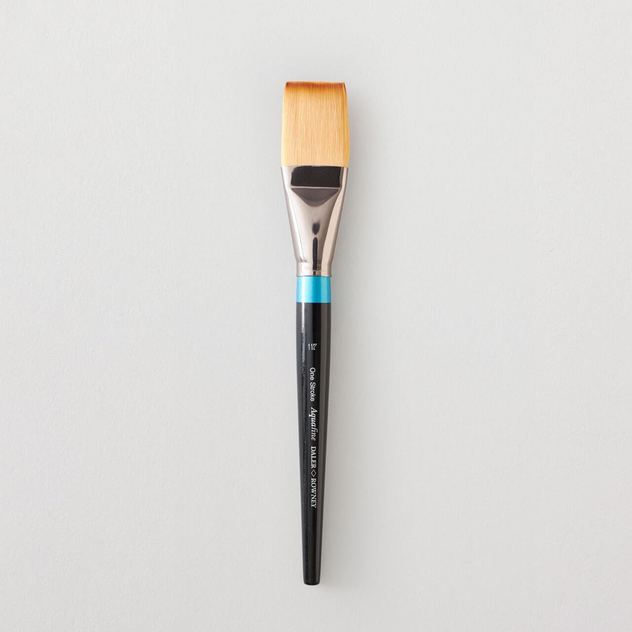 Daler-Rowney Aquafine Watercolour Brush, Soft Synthetic Hair, Short Handle, One Stroke, 1.5in