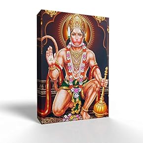 Canvas Wall Art Hindu Religion God Canvas Painting Wall Poster Decor for Living Room Wooden Framed Home Decorations - 12x18 inches