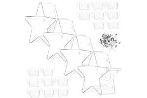 NIYANGLE Star-Shaped Tealight Candle Cups with Heat-Resistant Plastic Containers and Wicks for DIY Candle