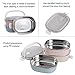 Stainless Steel Square Lunch Box, Lock Container Bag, Spoon and fork Set Heat/cold Insulated Kids Students for A Office Snack Food Storage Boxes (3-Tier)
