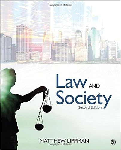 Law And Society Matthew Lippman 9781506362274 Amazoncom - 