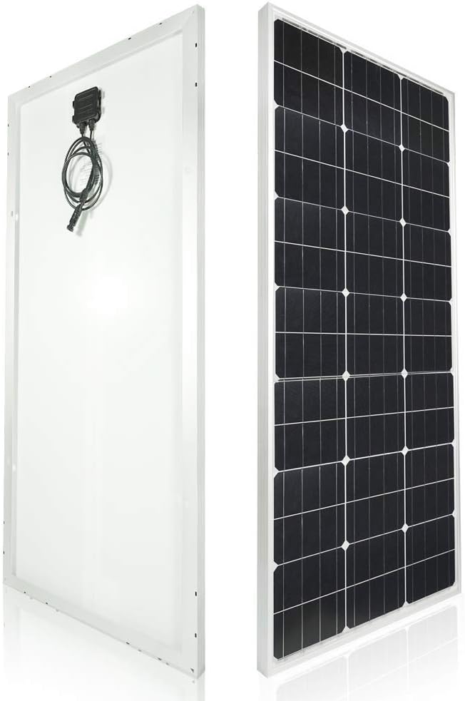 Topsolar Solar Panel Kit 100 Watt 12 Volt Monocrystalline Off Grid System for Homes RV Boat + 30A 12V/24V LCD PWM Solar Charge Controller + 16ft Solar Cables with Connector + Z-Brackets for Mounting - Image 4