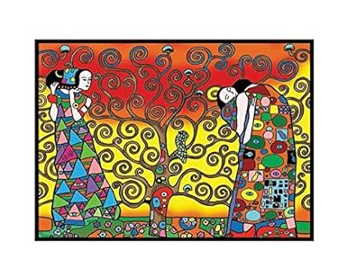 Colorvelvet Klimt Lalbero Della Vita Disegno 47 X 35