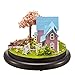 Cuteroom Mini Glassball Dollhouse Miniature DIY Kit Handmade Xmas/Birthday Idea gift Sakura Love
