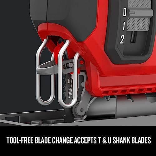 CRAFTSMAN V20 Cordless Jig Saw, 3 Orbital Settings, Up to 2,500 SPM