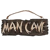 Liberty Imports Man Cave Sign Decorative Mancave Wooden Novelty Wall Decor