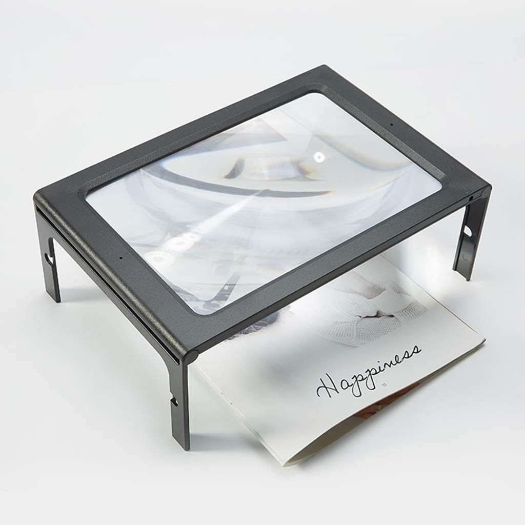 A4 Full Page Led Lighted Reading Magnifier for Seniors Desktop Foldable