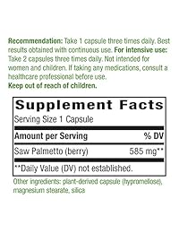 Nature's Way bayas de Serenoa repens, 585 mg, 180 Cápsulas